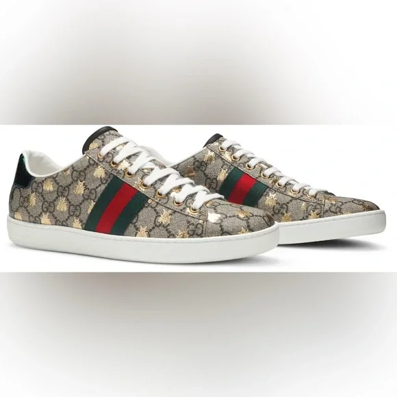 AUTHENTIC Gucci Woman's Sneakers Size 7 - Picture 4 of 12